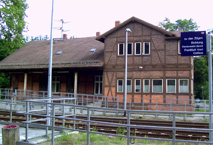 Bahnhof Hangelsberg. Foto: Verkehrsverbund Berlin-Brandenburg GmbH (VBB)